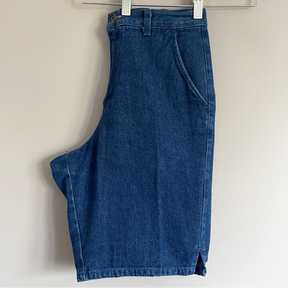 Vintage High-rise 10" Denim Walking Shorts - S/M, ~28" Waist 🇨🇦 - Picture 7 of 11